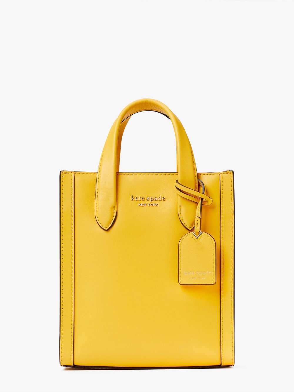 kate spade Yellow Leather Manhattan Mini Tote Bag